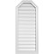Ekena Millwork Octagonal Top Surface Mount PVC Gable Vent w/ 2"W x 1-1/2"P Brickmould Frame, 18"W x 42"H GVPOT18X4202SF - alternate 1